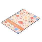 Carnet Joli Floral Nom Personnalisé Inspirivité (Côté gauche)