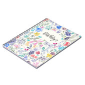 Carnet Joli floral peint (Côté gauche)