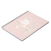 Carnet Joli Gâteau de Chat Rose Mignon Miaou (Côté gauche)