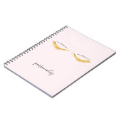 Carnet Joli Gold Glam Eyelashes (Côté gauche)
