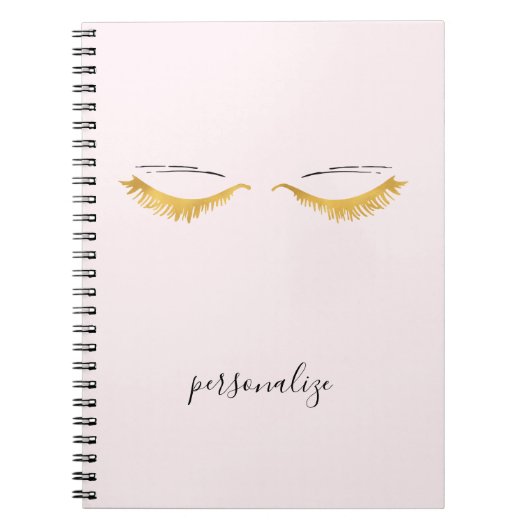 Carnet Joli Gold Glam Eyelashes (Devant)