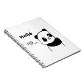 Carnet Joli Hello Panda (Côté Droit)