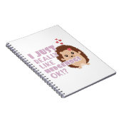 Carnet Joli Hérisson J'Aime Vraiment Les Hérisson OK ? (Côté Droit)