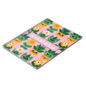 Carnet Joli imprimé de plante en pot personnalisable (Côté gauche)