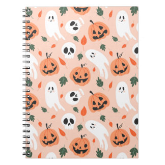 Carnet Joli Jack-O-Lanterne et Motif fantôme