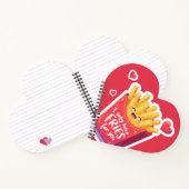 Carnet Joli jeu de mots sur les frites pour la Saint-Vale (Intérieur)