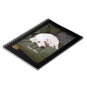 Carnet Joli Labrador Retriever Mixte Blanc Fatigué Chiot (Côté gauche)