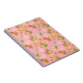 Carnet Joli lapin aquarelle et éléments pâques (Côté Droit)