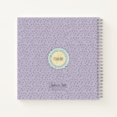 Carnet Joli lapin de lapin Pastel Pastel Nom personnalisé (Dos)