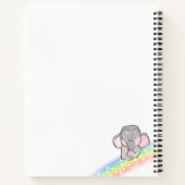 Carnet Joli lapin éléphant Nom coloré (Dos)