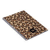 Carnet Joli Léopard Monogramme Personnalisé (Côté Droit)