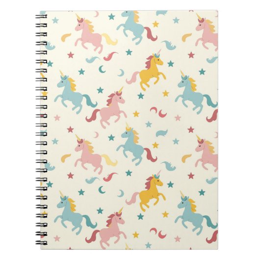 Carnet Joli licorne  (Devant)