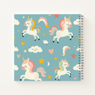 Carnet Joli Licorne Turquoise pour Enfants