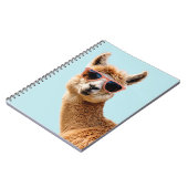 Carnet Joli Lllama Avec Lunettes De Soleil Sur (Côté gauche)