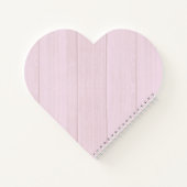 Carnet Joli Mariage en dentelle de bois rose (Dos)