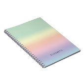 Carnet Joli mélange Pastel personnalisé (Côté Droit)