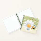 Carnet Joli Miel Bee Motif Personnalisé (Intérieur)