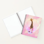 Carnet Joli Monogramme Aquarelle Nom Enfants Giraffe  (Intérieur)