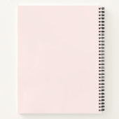 Carnet Joli monogramme coquette à la fraise aquarelle mig (Dos)