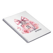 Carnet Joli Monogramme rose (Côté Droit)