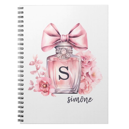 Carnet Joli Monogramme rose (Devant)