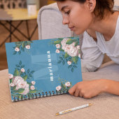 Carnet Joli Monogramme rose Vintage Floral Roses