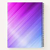 Carnet Joli monogramme violet brossé avec faux strass arg (Dos)