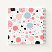 Carnet Joli motif à pois blanc (Dos)