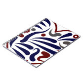 Carnet Joli motif abstrait (Côté gauche)