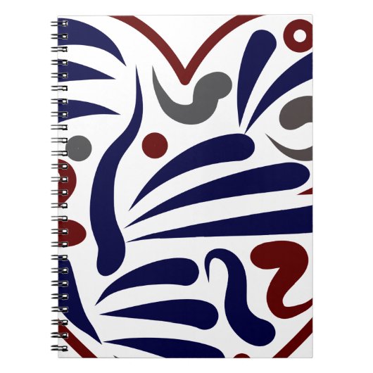 Carnet Joli motif abstrait (Devant)