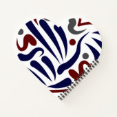 Carnet Joli motif abstrait (Dos)