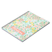 Carnet Joli Motif coloré Pastel Garden Flower (Côté gauche)