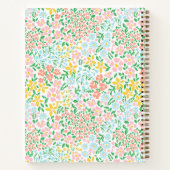 Carnet Joli Motif coloré Pastel Garden Flower (Dos)