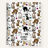 Carnet Joli Motif de chat (Devant)