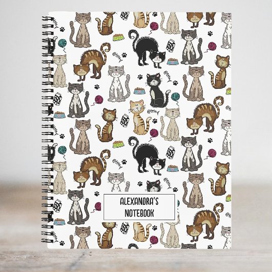 Carnet Joli Motif de chat