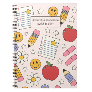 Carnet Joli motif de rentrée scolaire   Fournitures scola