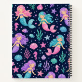 Carnet Joli motif de sirène (Dos)