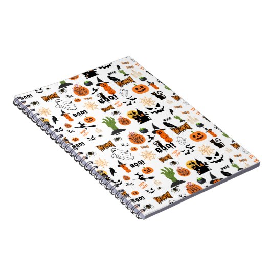 Carnet Joli motif d'Halloween effrayant (Côté Droit)