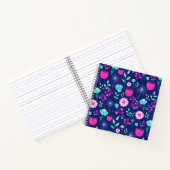 Carnet Joli motif floral de fond (Intérieur)