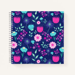 Carnet Joli motif floral de fond