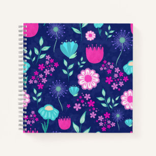 Carnet Joli motif floral de fond
