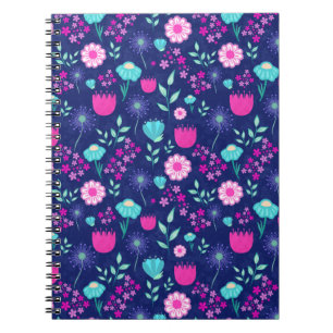 Carnet Joli motif floral de fond