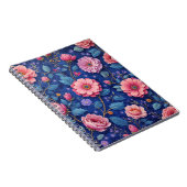 Carnet Joli motif floral rose (Côté Droit)