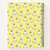 Carnet Joli Motif lapin blanc de Pâques (Dos)