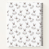 Carnet Joli Motif lapin blanc de Pâques (Dos)