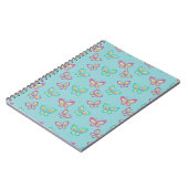 Carnet Joli motif papillon bleu (Côté gauche)
