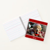 Carnet Joli Noël Golden Retriever Puppy Personnalisé (Intérieur)