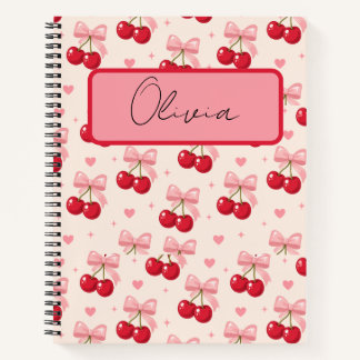 Carnet Joli nœud rose Cerise Coquette Rentrée scolaire 20
