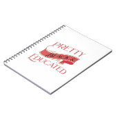 Carnet Joli Noir et instruit (Côté gauche)