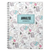 Carnet Joli Nom de l'étudiant École (Devant)